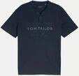 Tom Tailor Casual T-Shirt mit Logo-Print Blau XXL