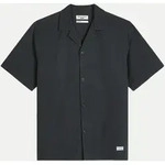 Regular- Fit Hemd aus Seersucker Schwarz S