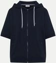 Cecil Kurzarm Hoodie- Jacke Schwarz L