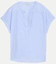 Tom Tailor Casual Loose-Fit Bluse Blau 36