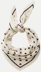 Opus Plissiertes Satintuch mit Polka Dots Arienna Beige 