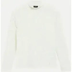 Strukturiertes Langarmshirt Wei&szlig; 40