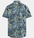 camel active Kurzarmhemd mit Blattprint Blau L