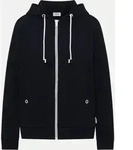 Basic Sweatshirtjacke Schwarz L