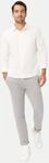 Brax Langarmhemd HAROLD U aus Jersey Grau M
