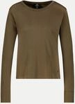 Monari Langarmshirt mit Strass-Details Braun 36