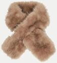 Comma Fake-Fur-Schal 84W3-BROWN 