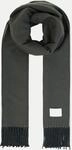 Tom Tailor Casual Doppelseitiger Schal mit Fransen Grau 