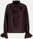 Monari Bluse mit Volants Braun 42