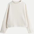 Opus Sweatshirt Gemse in samtiger Cord Optik Wei&szlig; 40