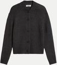Marc O'Polo DENIM Strickjacke aus Schurwolle-Mix Schwarz XS