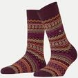 Falke Socken Fair Isle Violett 36-41
