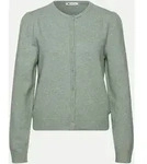 Strickjacke mit Knopflesite Gr&uuml;n 34