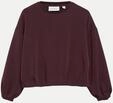 Comma Sweatshirt in verk&uuml;rzter L&auml;nge Braun 34