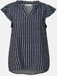 Street One Blusenshirt mit Volant-&Auml;rmeln Blau 42