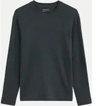 Basic Langarmshirt Schwarz S