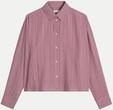 Marc O'Polo Hemdbluse mit Crinkle-Effekt Rosa 34