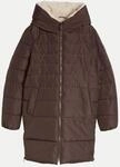 Tom Tailor Casual Puffer-Mantel mit Kapuze Braun XXL