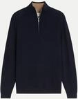Tom Tailor Casual Troyer-Strickpullover Blau XXL