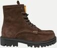BOSS Black Schn&uuml;r-Boots aus Veloursleder Braun 41