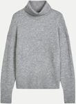 Marc O'Polo DENIM Rollkragenpullover Relaxed aus softem Schurwolle-Mix Grau XS