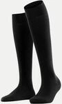 Falke Kniestr&uuml;mpfe Softmerino Schwarz 37-38