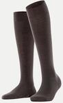 Falke Kniestr&uuml;mpfe Softmerino Braun 37-38