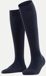 Falke Kniestr&uuml;mpfe Softmerino Blau 37-38