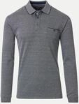 Casamoda Poloshirt mit Melierten Muster Grau XL
