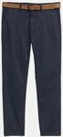 Tom Tailor Denim Slim-Fit Chino mit G&uuml;rtel Blau 30/34