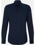 BOSS Black Hemd aus Baumwoll-Jersey mit Performance-Stretch Blau 42