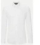 BOSS Black Hemd aus Baumwoll-Jersey mit Performance-Stretch Wei&szlig; 39