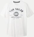 Tom Tailor Casual T-Shirt mit Logoprint Wei&szlig; M