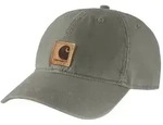 Carhartt Cap Odessa 100289 Canvas mit veganem Kunstlederaufn&auml;her Dusty Olive