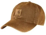 Carhartt Cap Odessa 100289 Canvas mit veganem Kunstlederaufn&auml;her Carhartt Brown