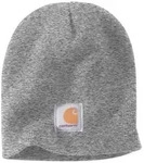 Carhartt Strickm&uuml;tze Knit Beanie A205 Rippstrick Heather Gray