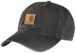 Carhartt Cap Odessa 100289 Canvas mit veganem Kunstlederaufn&auml;her Black