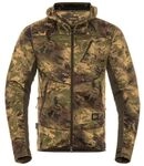 H&auml;rkila Herren Fleecehoodie Deer Stalker Camo AXIS MSP@Forest green S