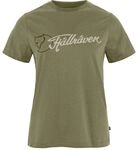 Fj&auml;llr&auml;ven Damen T-Shirt Archive Logo Green L