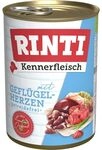 Rinti Hunde Nassfutter Dose Kennerfleisch Gefl&uuml;gelherzen 400g