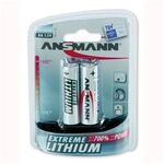 ANSMANN 2x Extreme Lithium Batterie 1,5 V Mignon AA