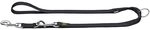 Hunter Verstellbare F&uuml;hrleine Nylon Schwarz L 200 cm, B 2,0 cm