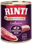 Rinti Hunde Nassfutter Dose Singlefleisch Exclusive Gefl&uuml;gel 800g