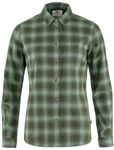 Fj&auml;llr&auml;ven Damen Hemd &Ouml;vik Flannel Deep Forest-Patina Green L