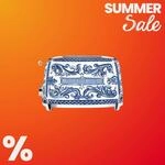 SMEG 2-Schlitz Toaster TSF01DGBEU Dolce&Gabbana Blu Mediterraneo