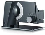 GRAEF Allesschneider SKS120 Schwarz mit Glas-Bodenplatte und...