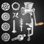 Kitchen Professionals Handfleischwolf mit 4 Lochscheiben,...