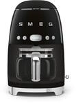 SMEG Kaffeemaschine DCF02BLEU Schwarz 50's Retro-Style
