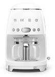 SMEG Kaffeemaschine DCF02WHEU Wei&szlig; 50's Retro-Style