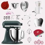 KitchenAid Artisan 4,8 Liter KSM185 Spar-Set mit Sieb mit digitaler...